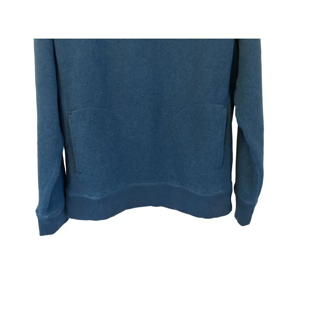 J.CREW Knit Wear 1/4 Zip Fleece Pullover Blue Sweater Long Sleeve Size XLarge